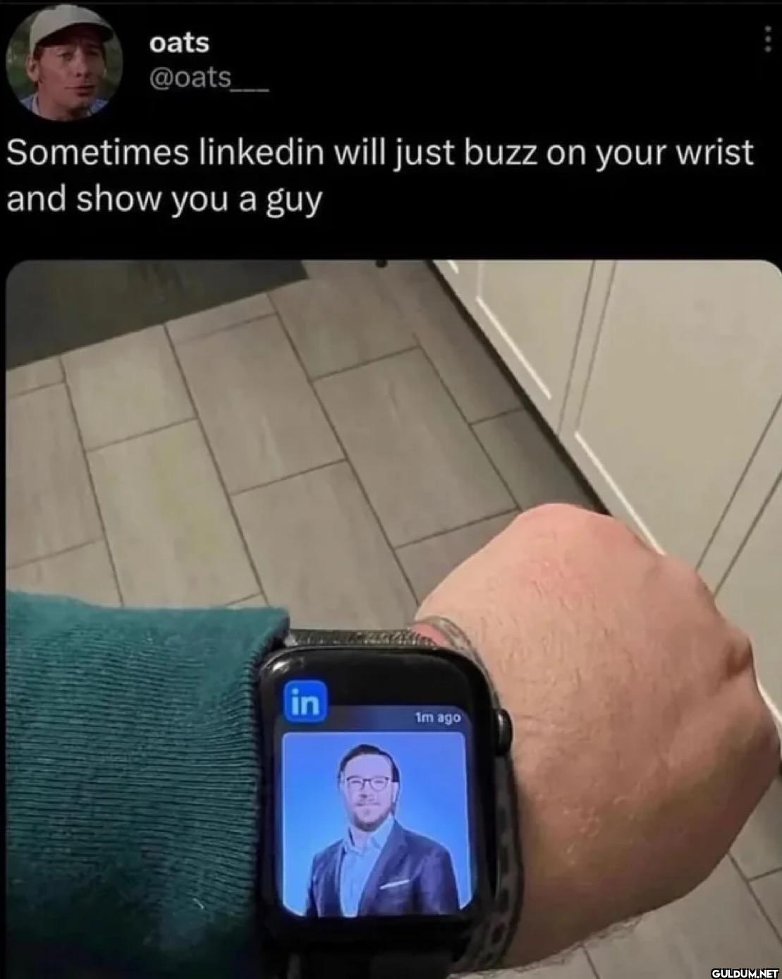 Sometimes linkedin will...