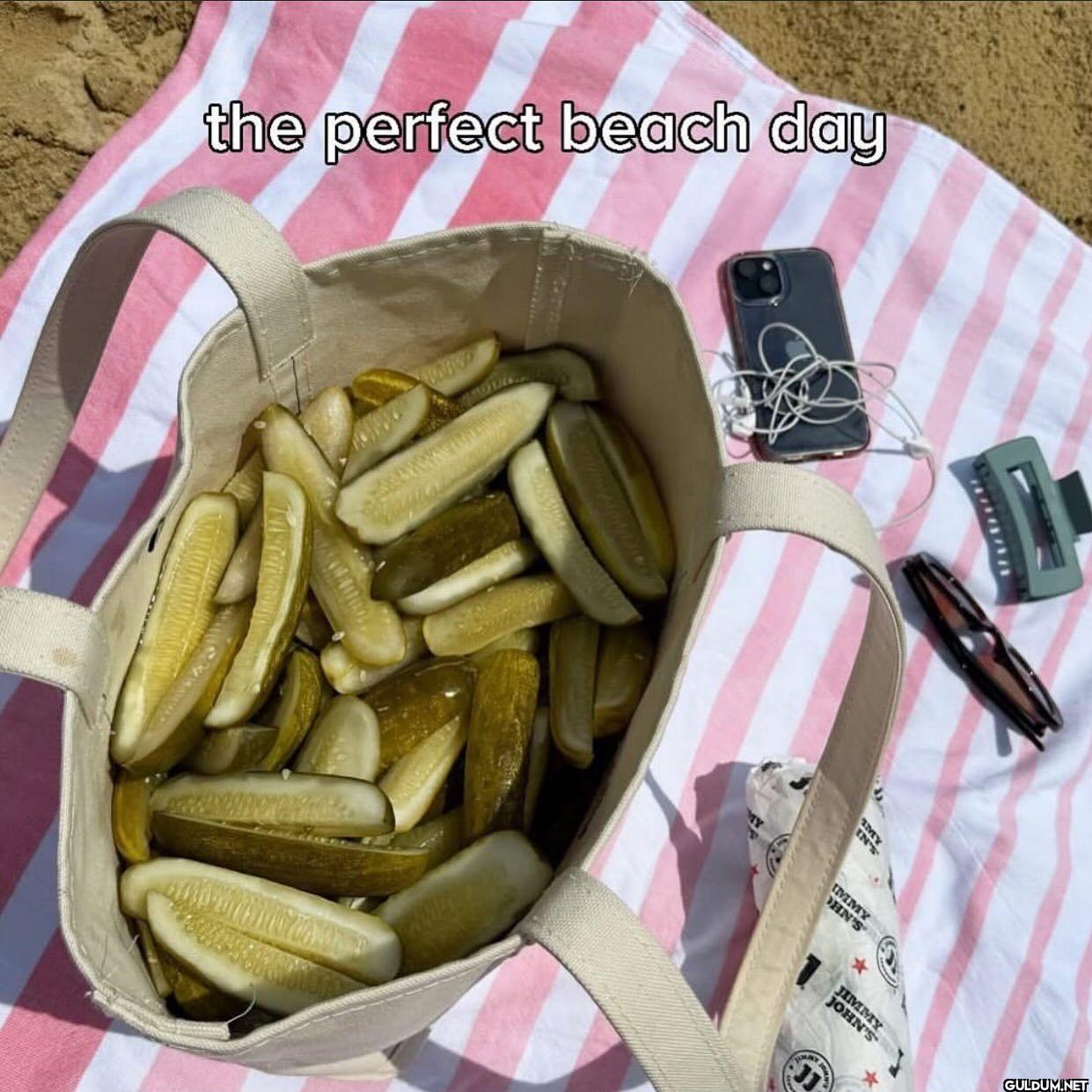 the perfect beach day