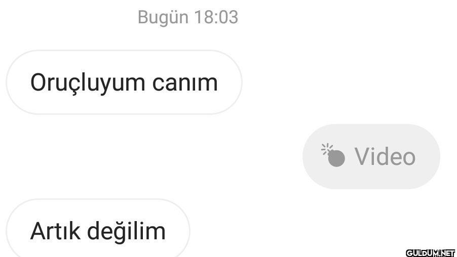 Bugün 18:03 Oruçluyum...