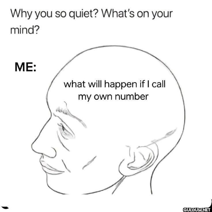 Why you so quiet? What's...