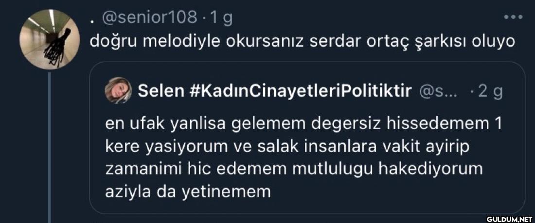 doğru melodiyle okursanız...