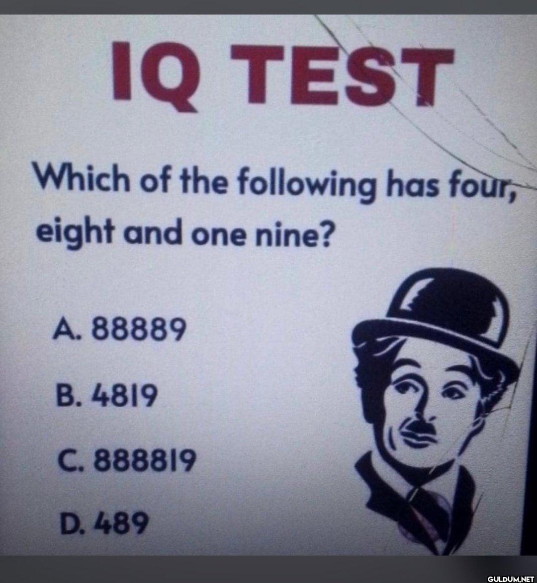 Which is it?    IQ TEST...