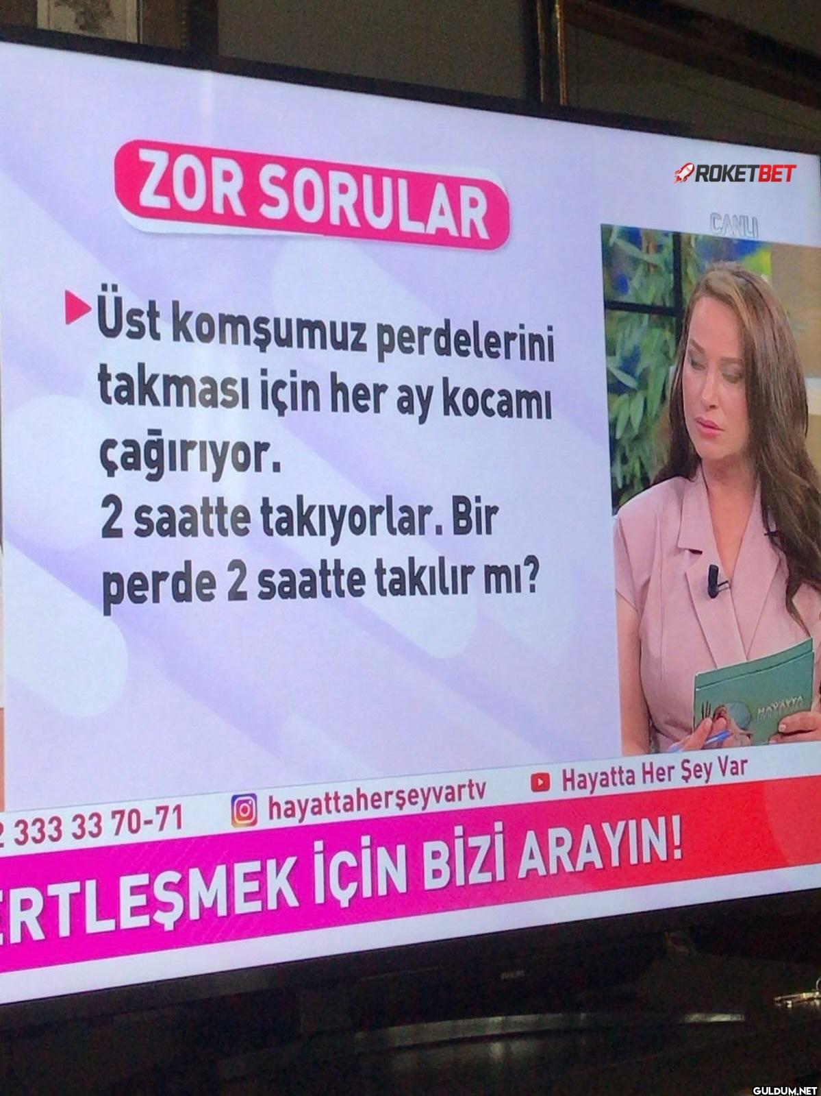 ZOR SORULAR ►Üst komşumuz...