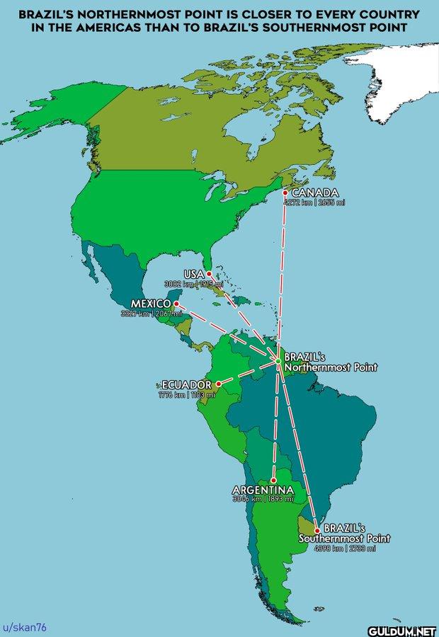 15. Brazil's northernmost...