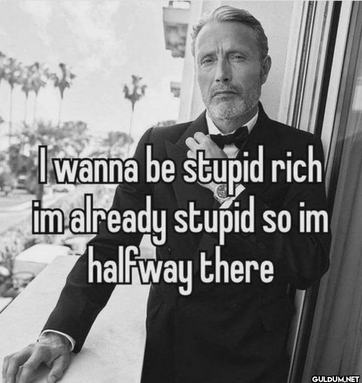 I wanna be stupid rich...