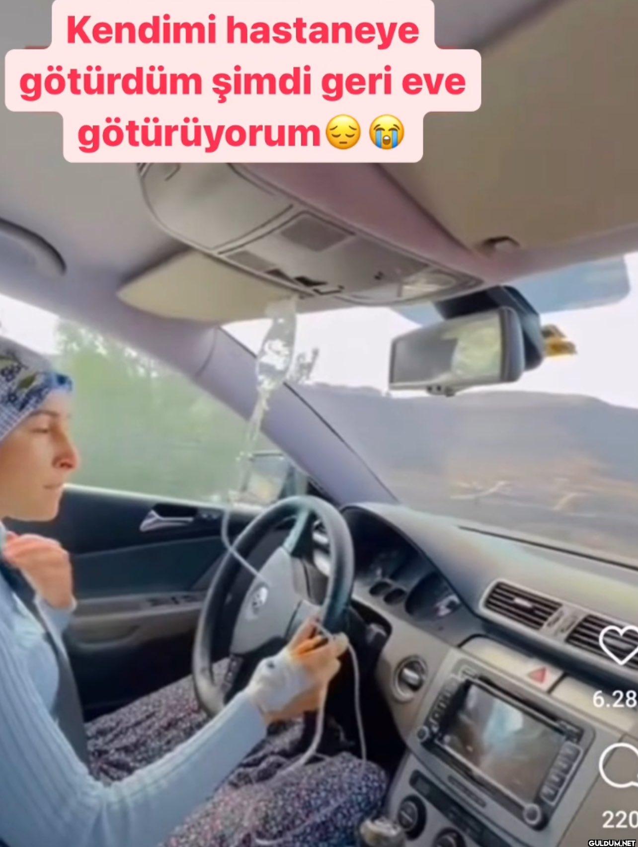 Kendimi hastaneye götürdüm...