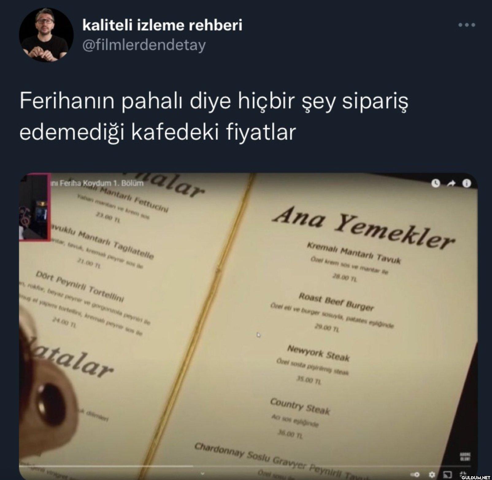 Ferihanın pahalı diye...