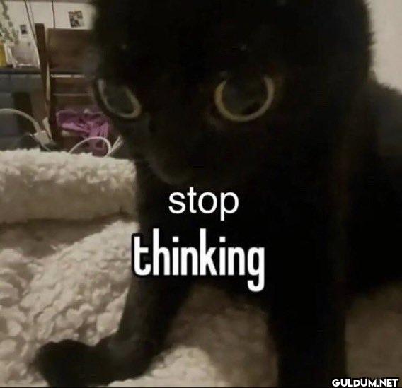 stop thinking