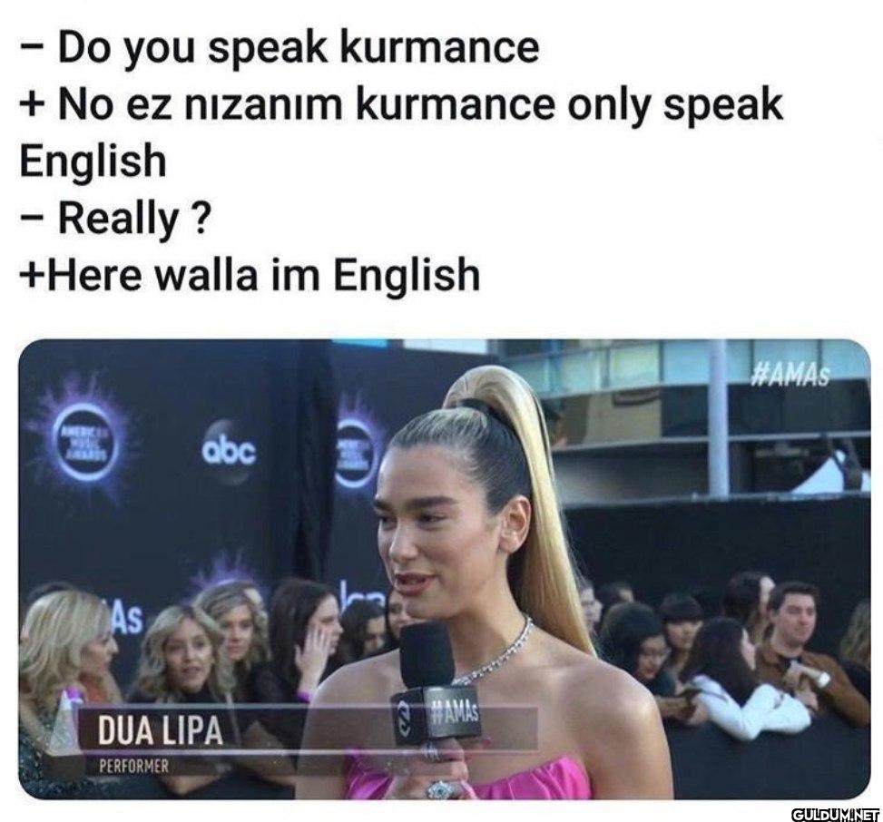 - Do you speak kurmance +...