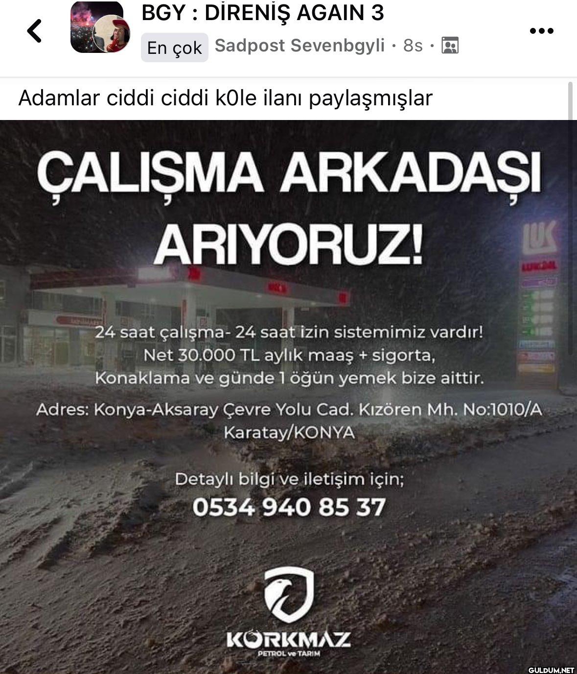 24 saat calısma 1 öğün...