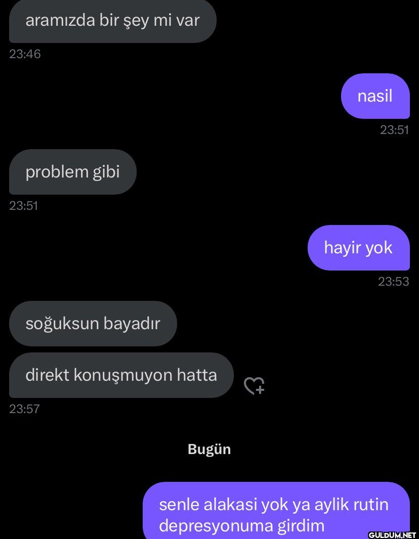 aramızda bir şey mi var...