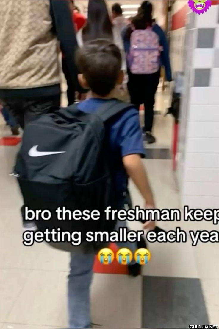 bro these freshman keep...