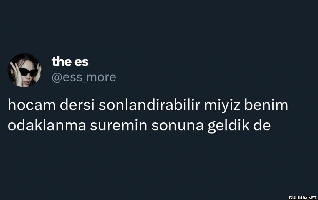hocam dersi...