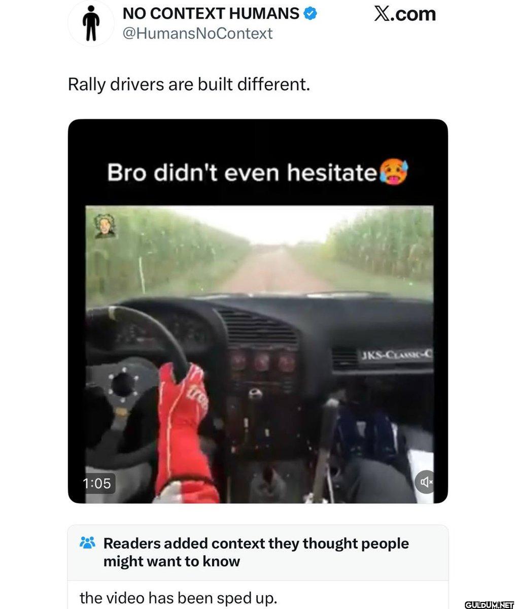 Rally drivers are built...