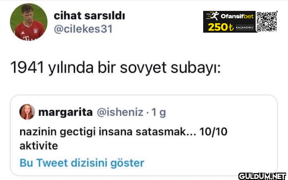 Ofansifbet 250₺ KAZANDINZ...