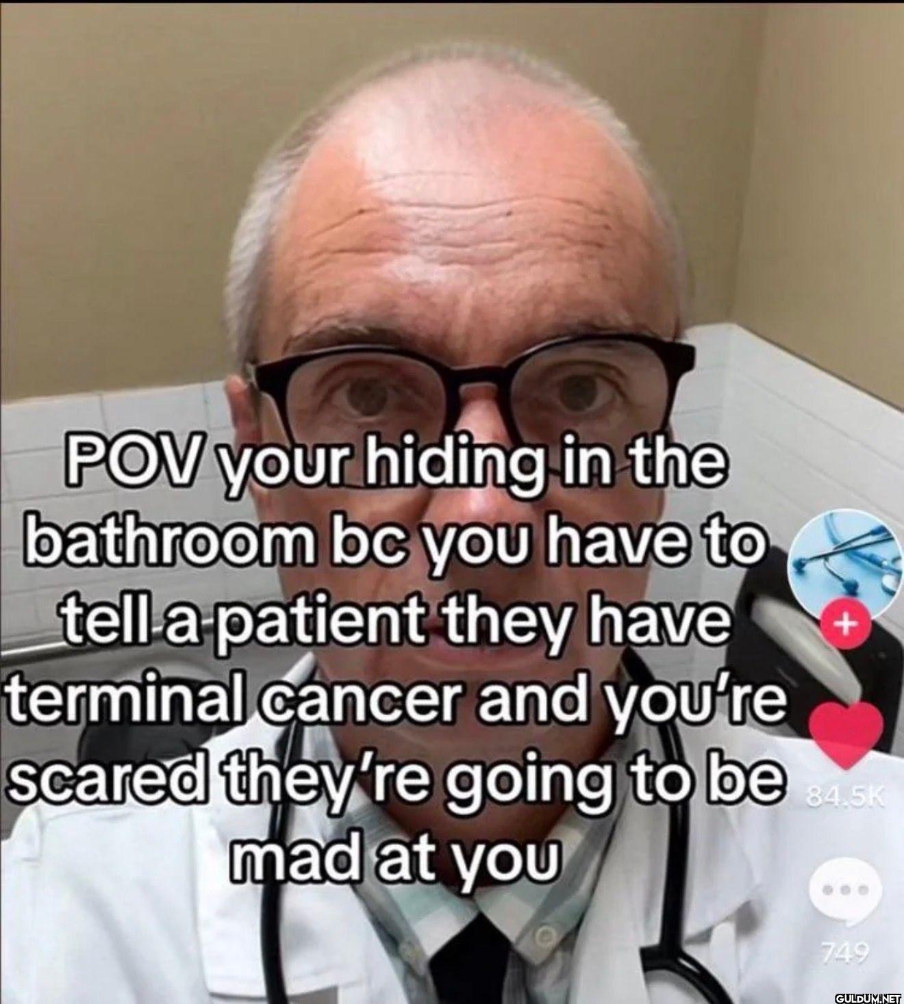POV your hiding in the...