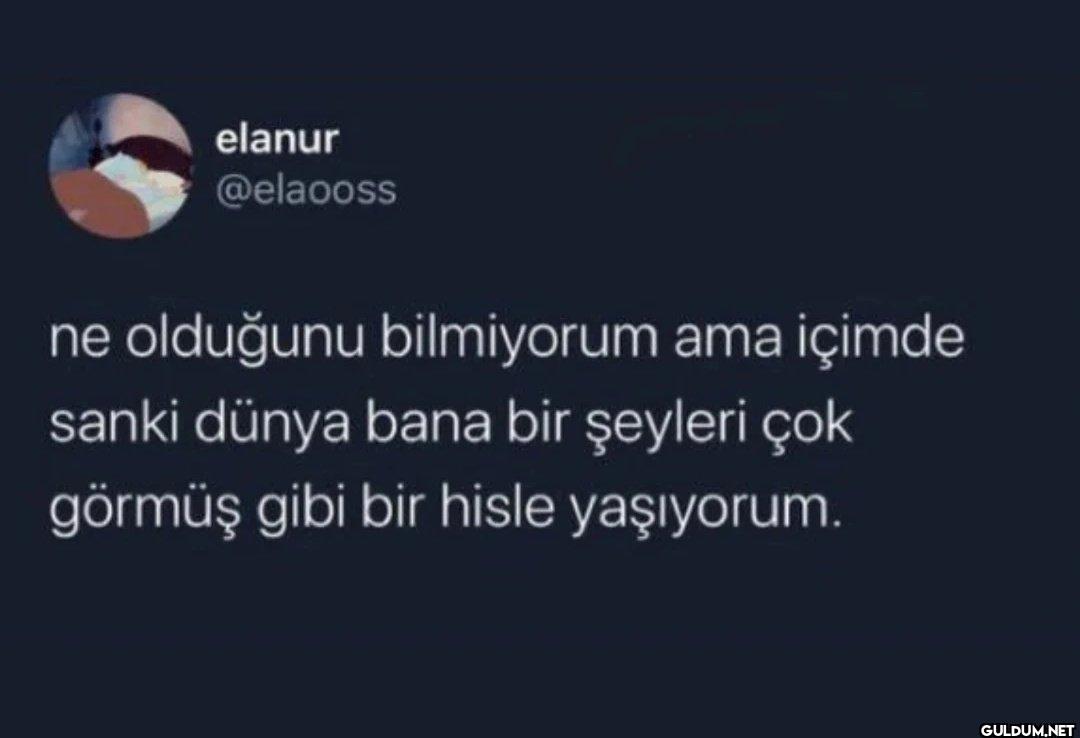 ne olduğunu bilmiyorum ama...