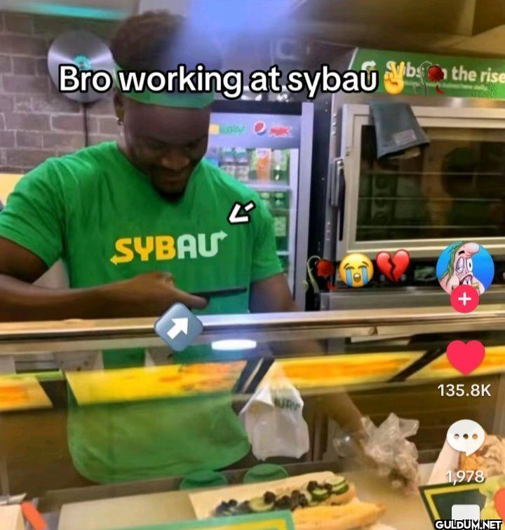 Bro working at sybau