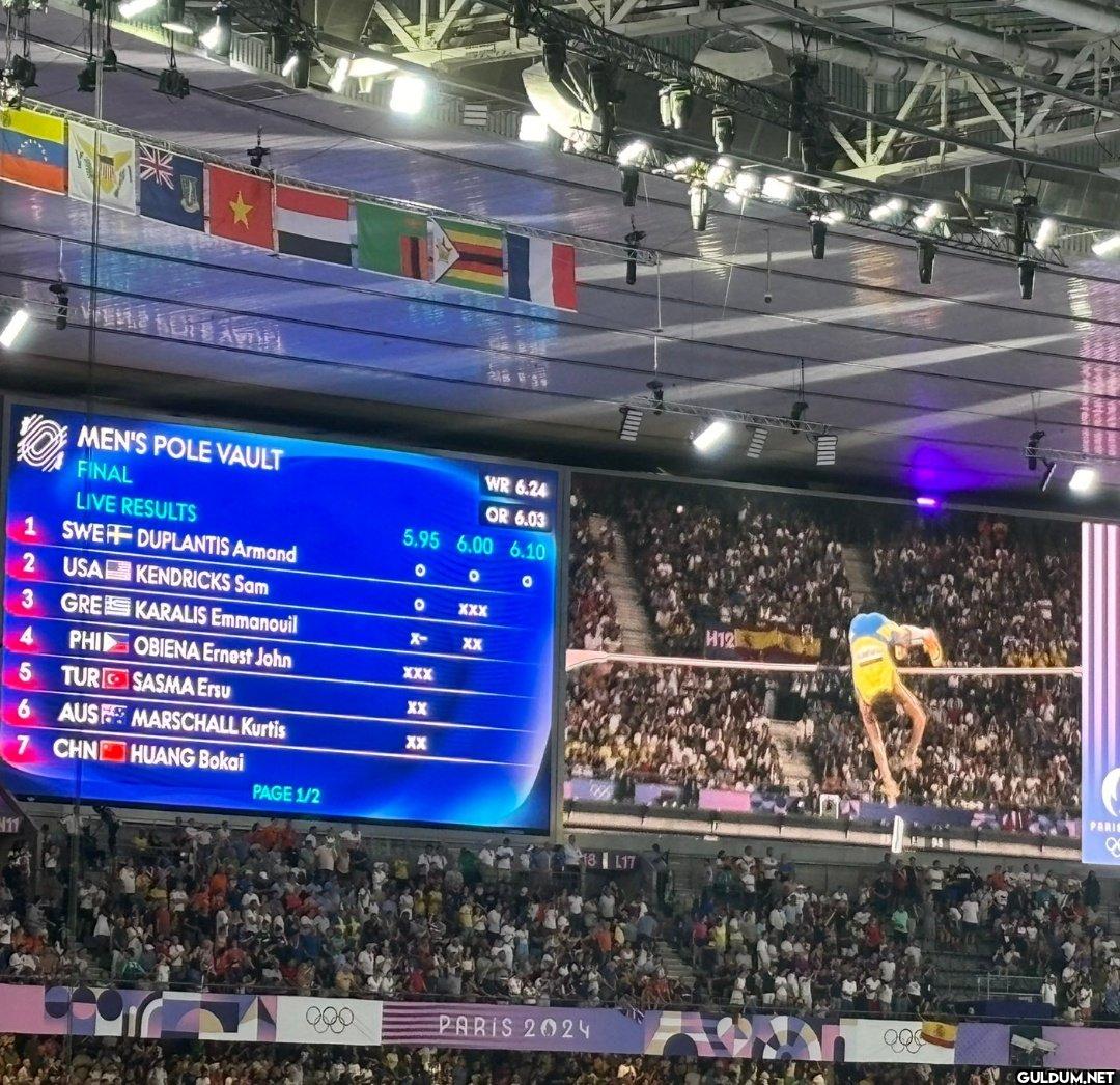 Duplantis 6.10'u da çok...