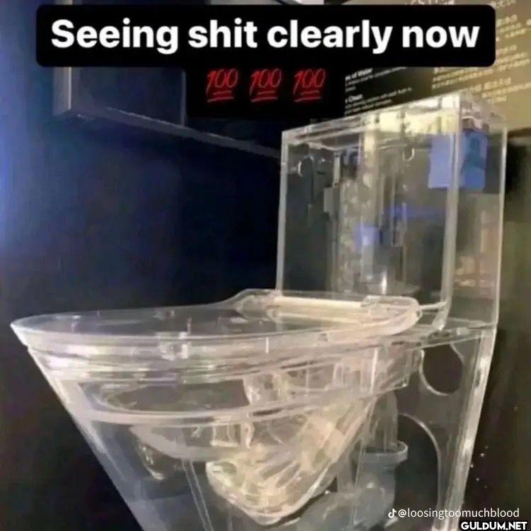 Seeing shit clearly now...