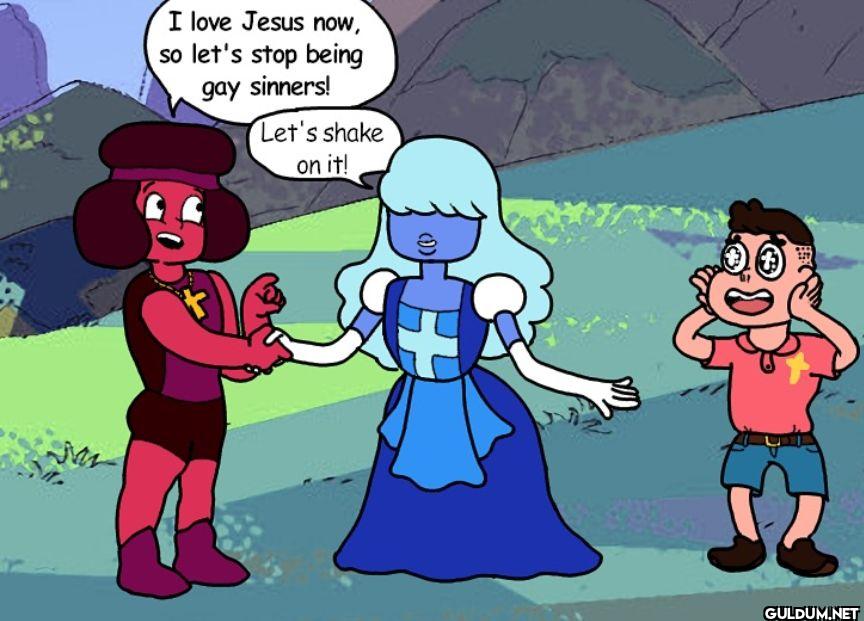 I love Jesus now, so let's...