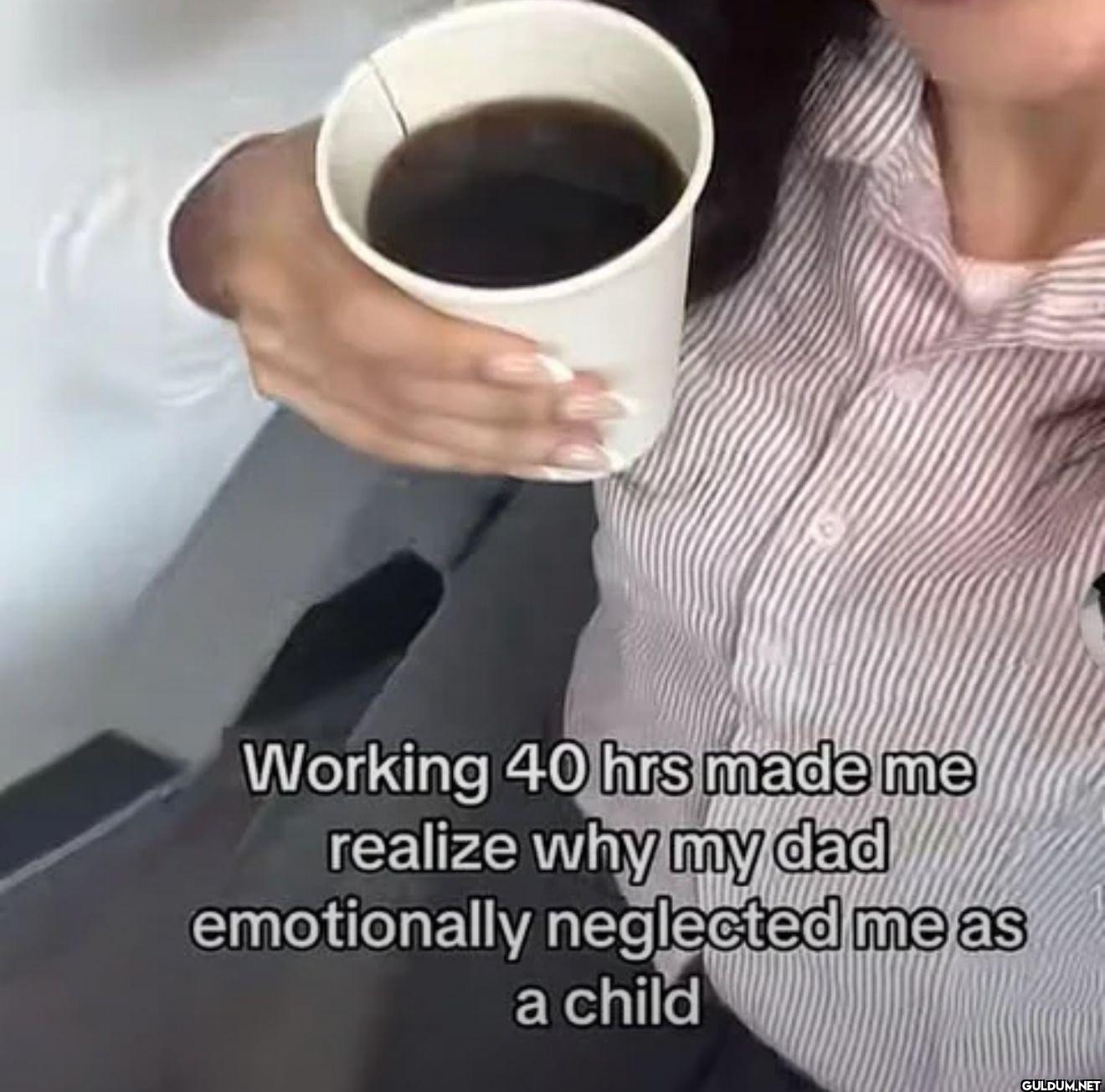 Working 40 hrs made me...