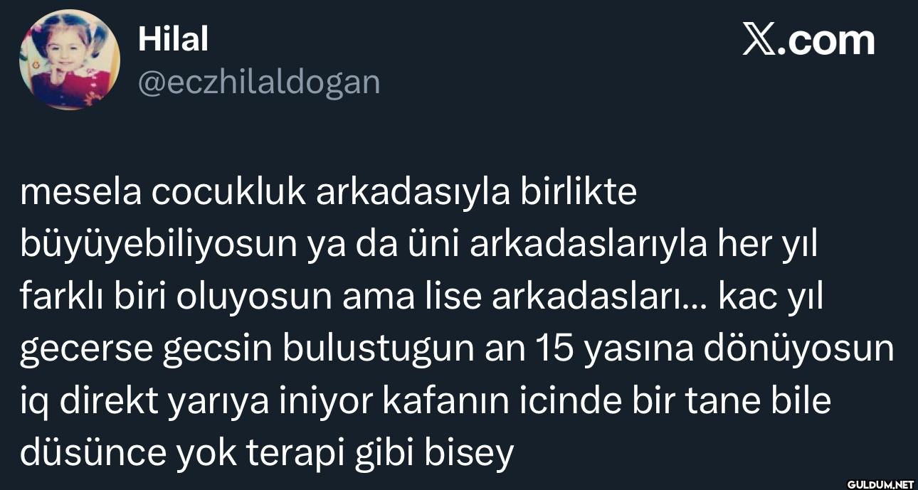 mesela cocukluk...