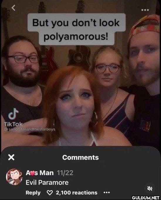 But you don't look...