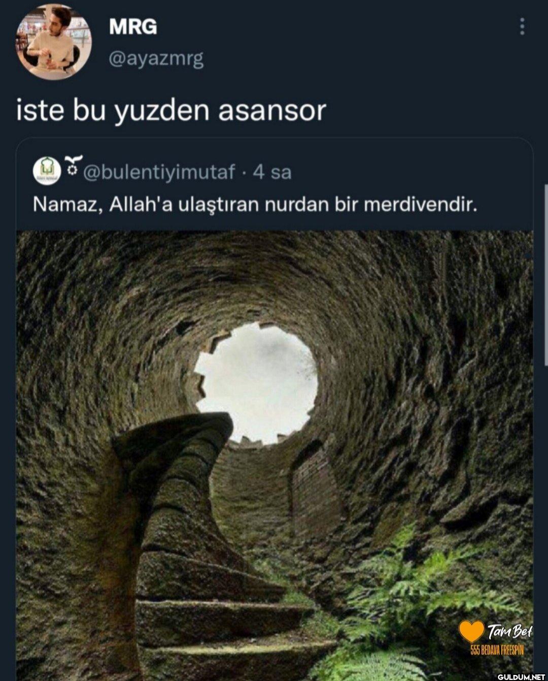 iste bu yuzden asansor...