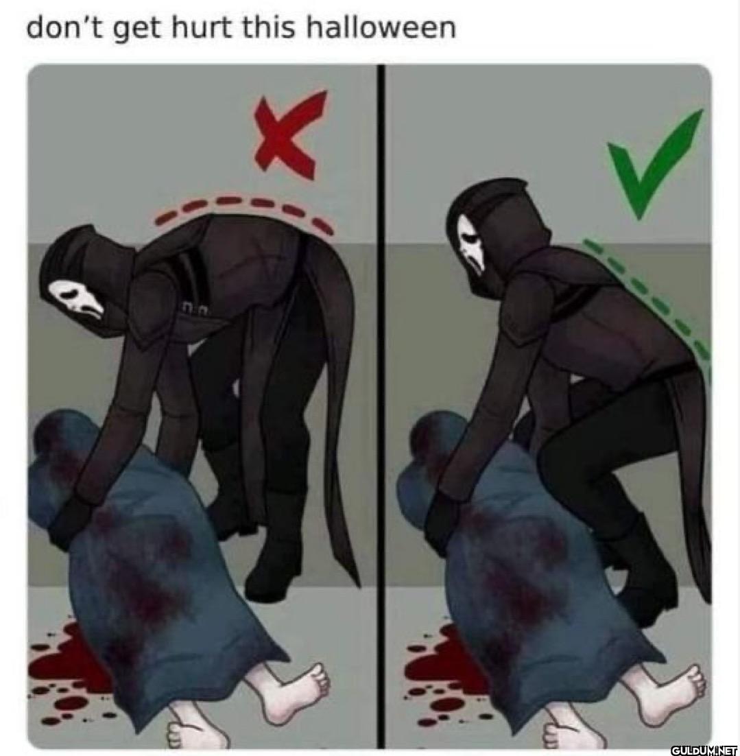don't get hurt this halloween.