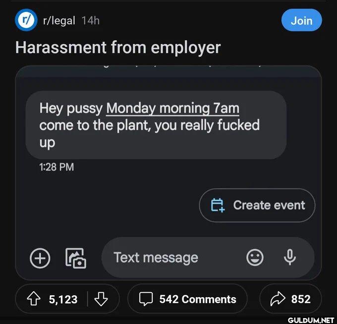 rr/legal 14h Harassment...