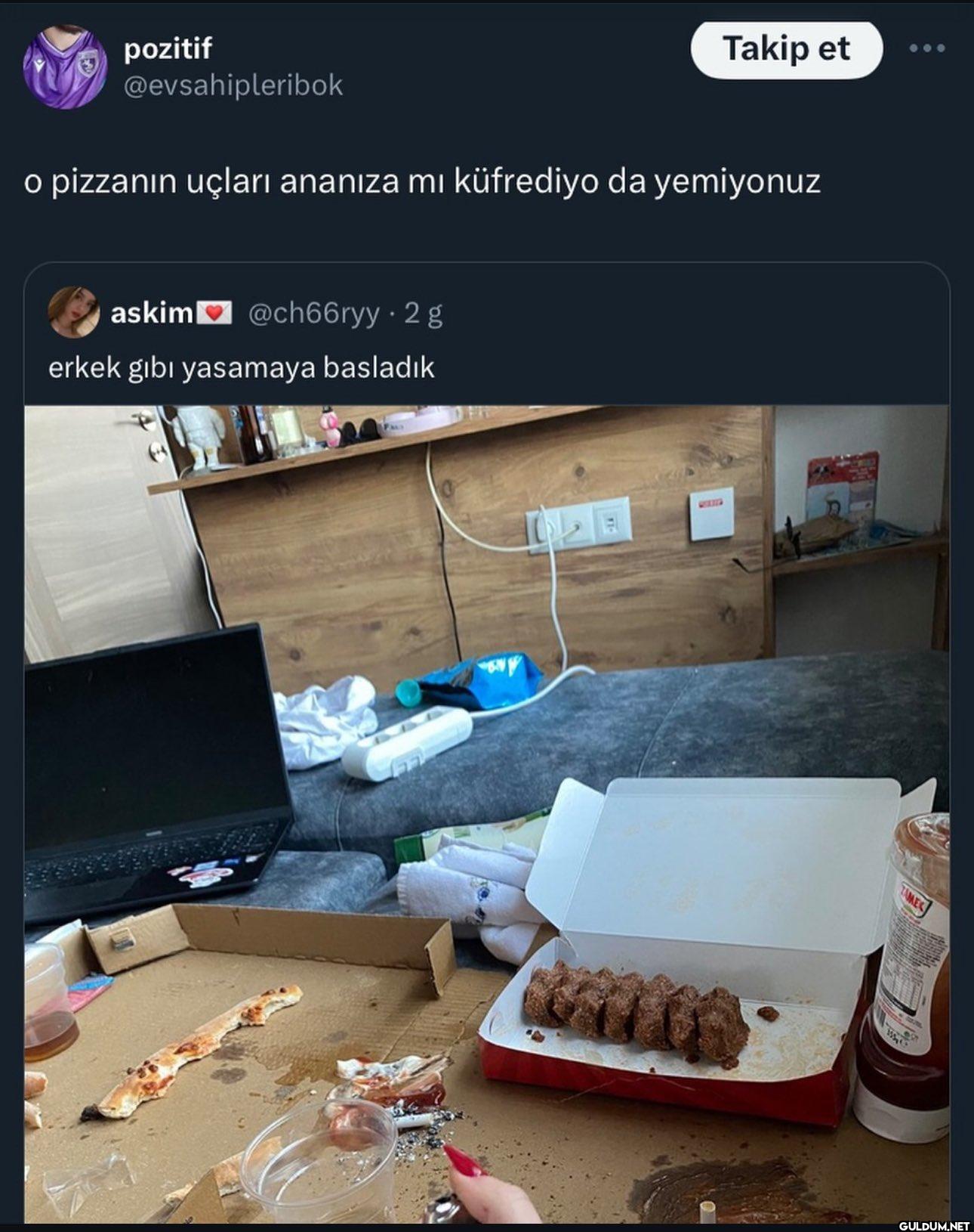 Takip et o pizzanın uçları...