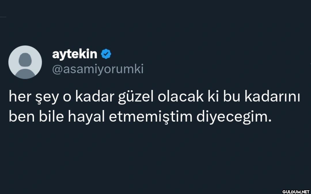 her şey o kadar güzel...