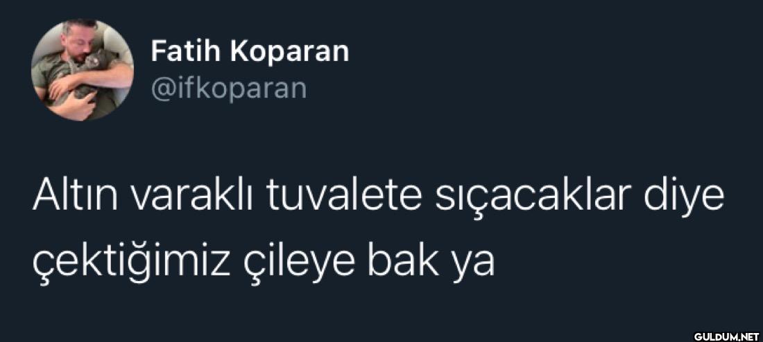 Altın varaklı tuvalete...