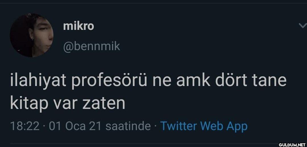ilahiyat profesörü ne amk...
