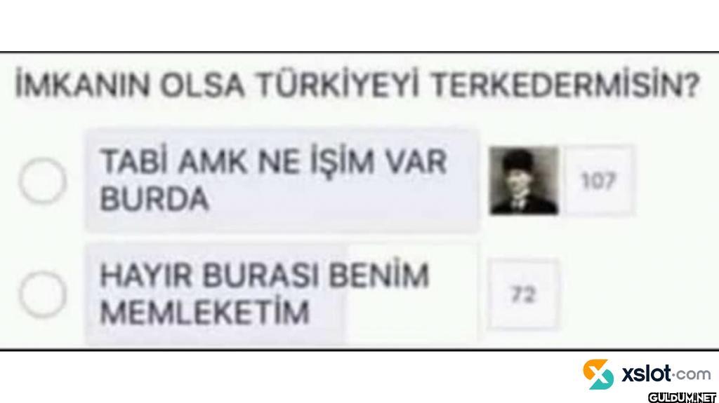 İMKANIN OLSA TÜRKİYEYİ...