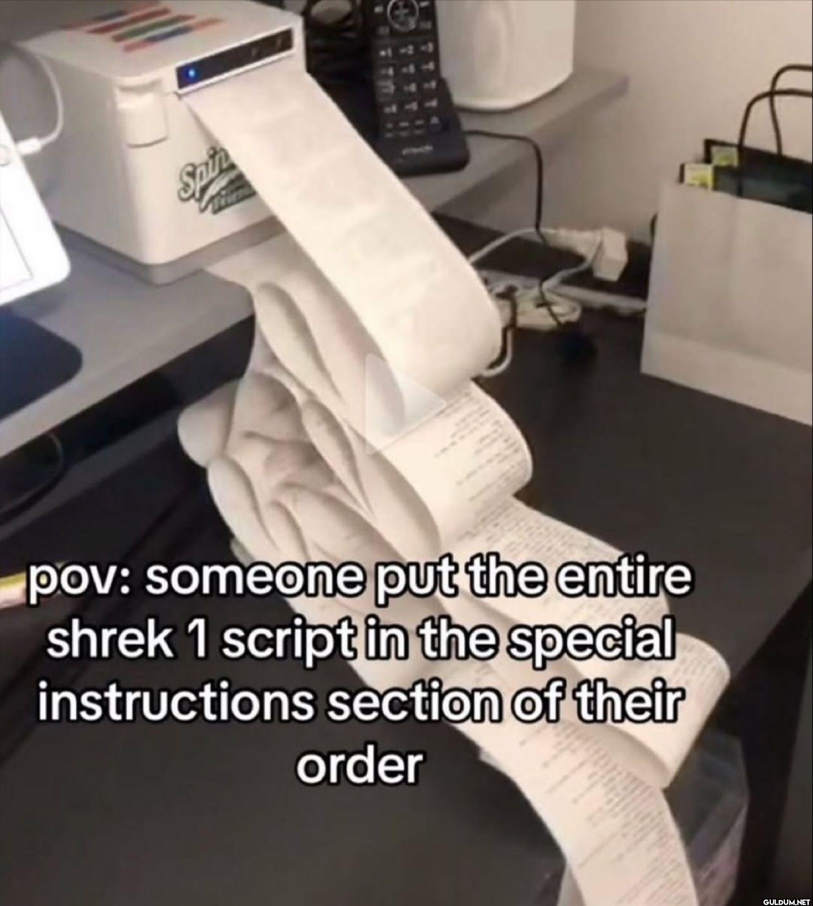 pov someone put the entire...