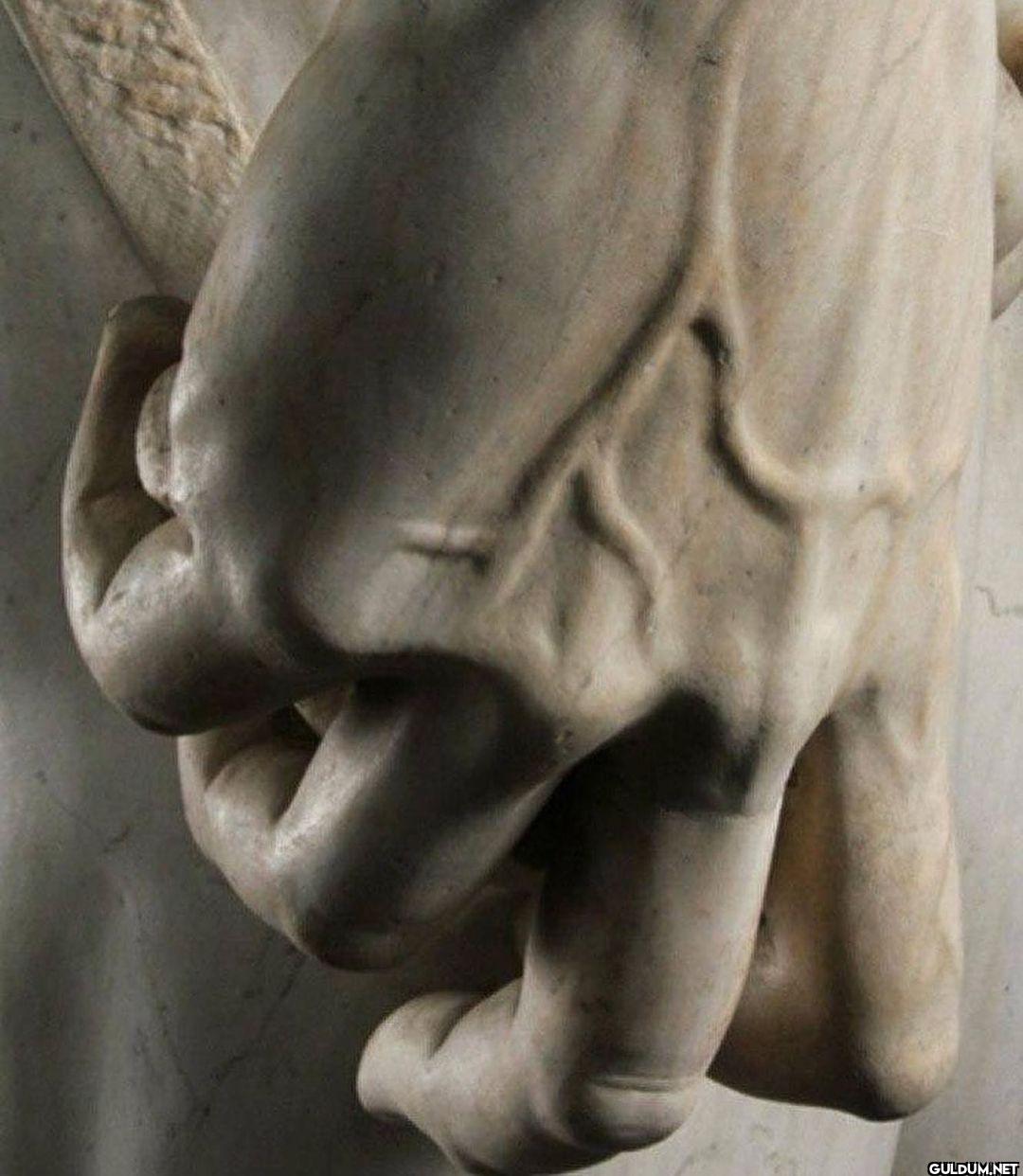 16. Michelangelo's David right hand