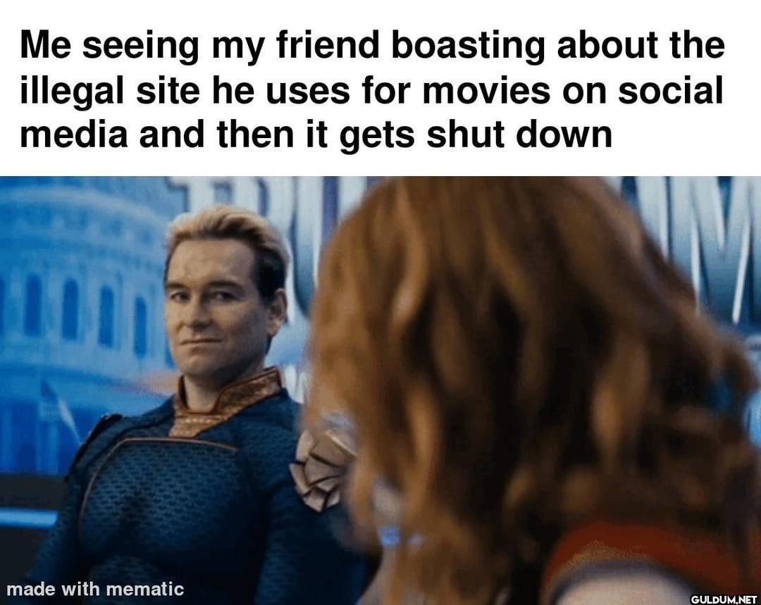 Me seeing my friend...