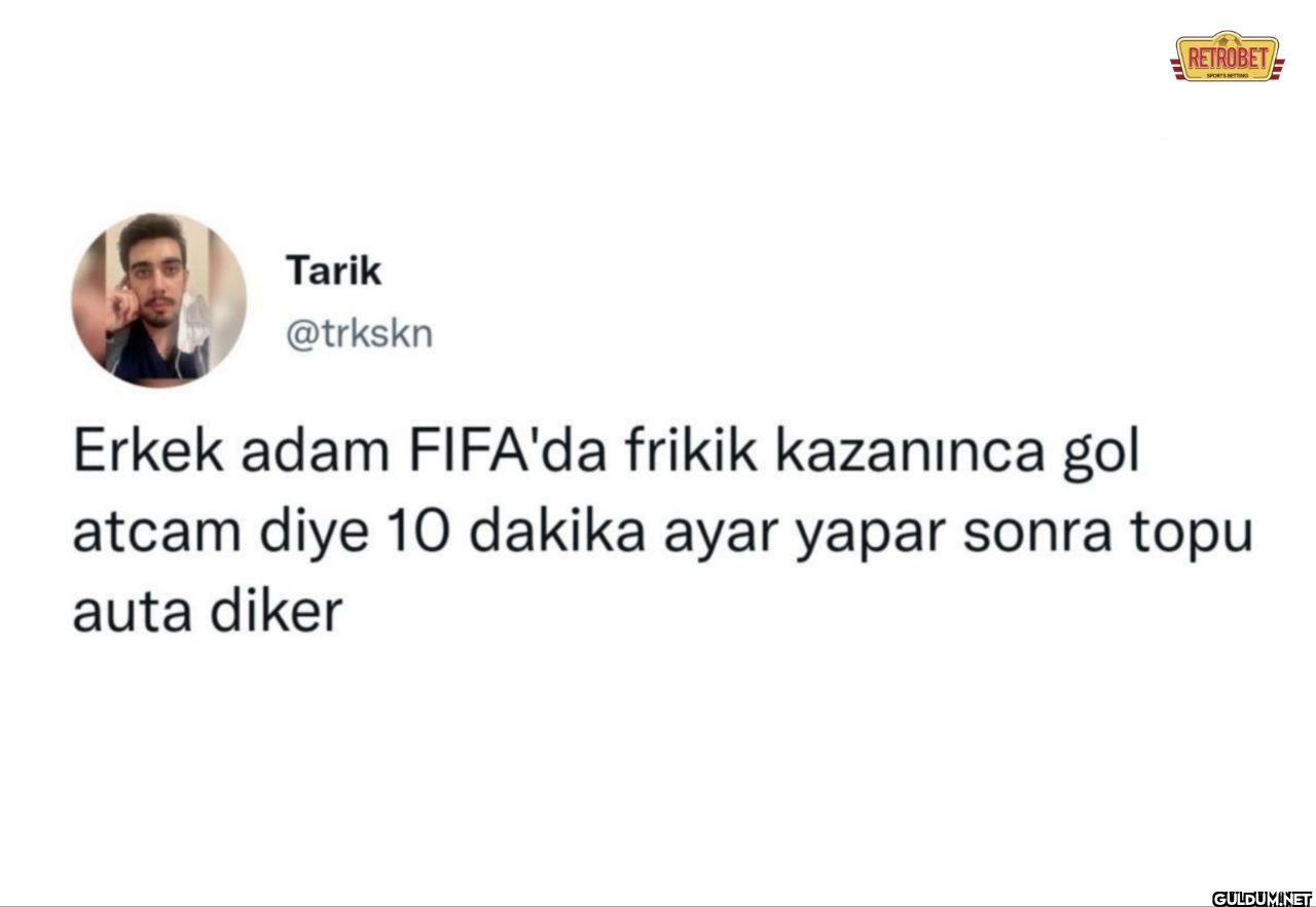 Erkek adam FIFA'da frikik...