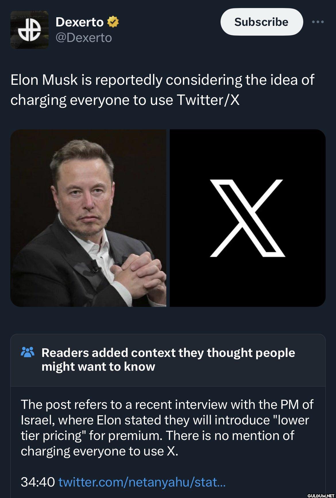 Subscribe Elon Musk is...