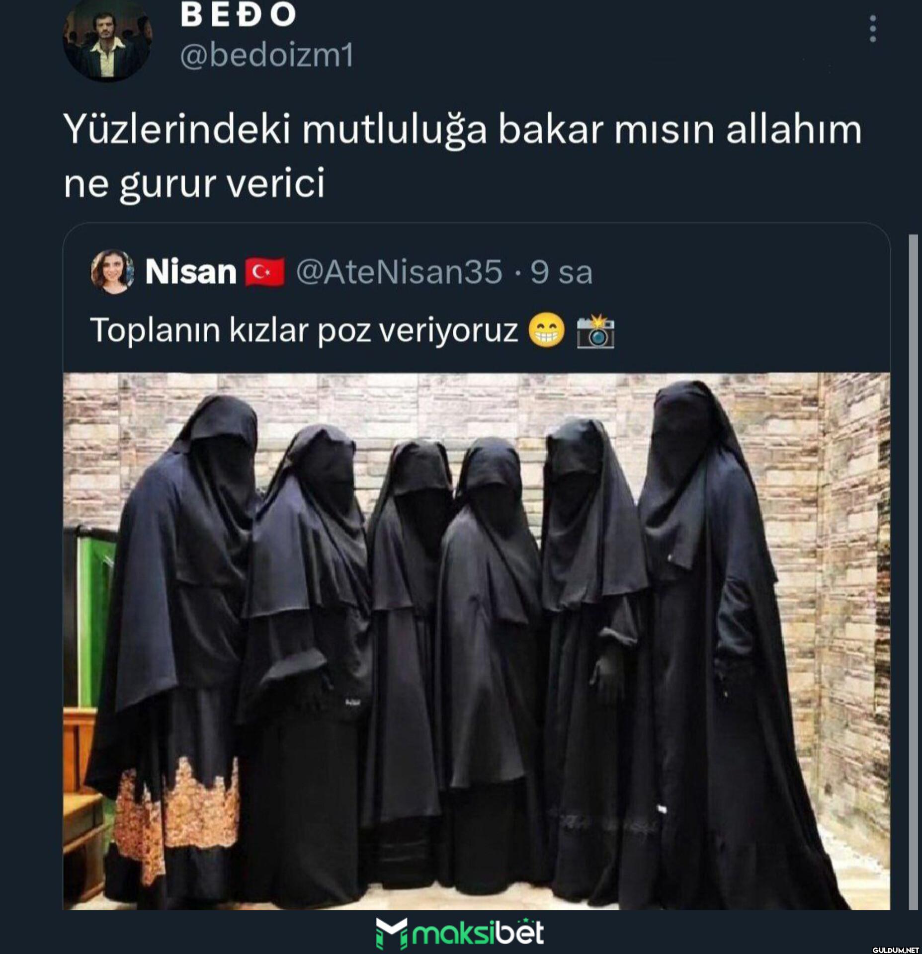 Yüzlerindeki mutluluğa...
