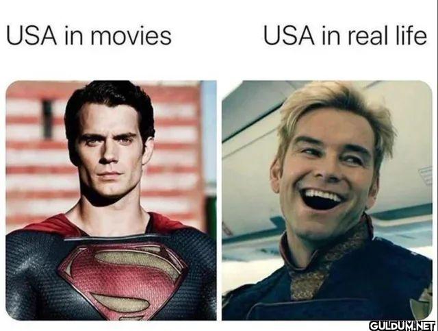 USA in movies USA in real life