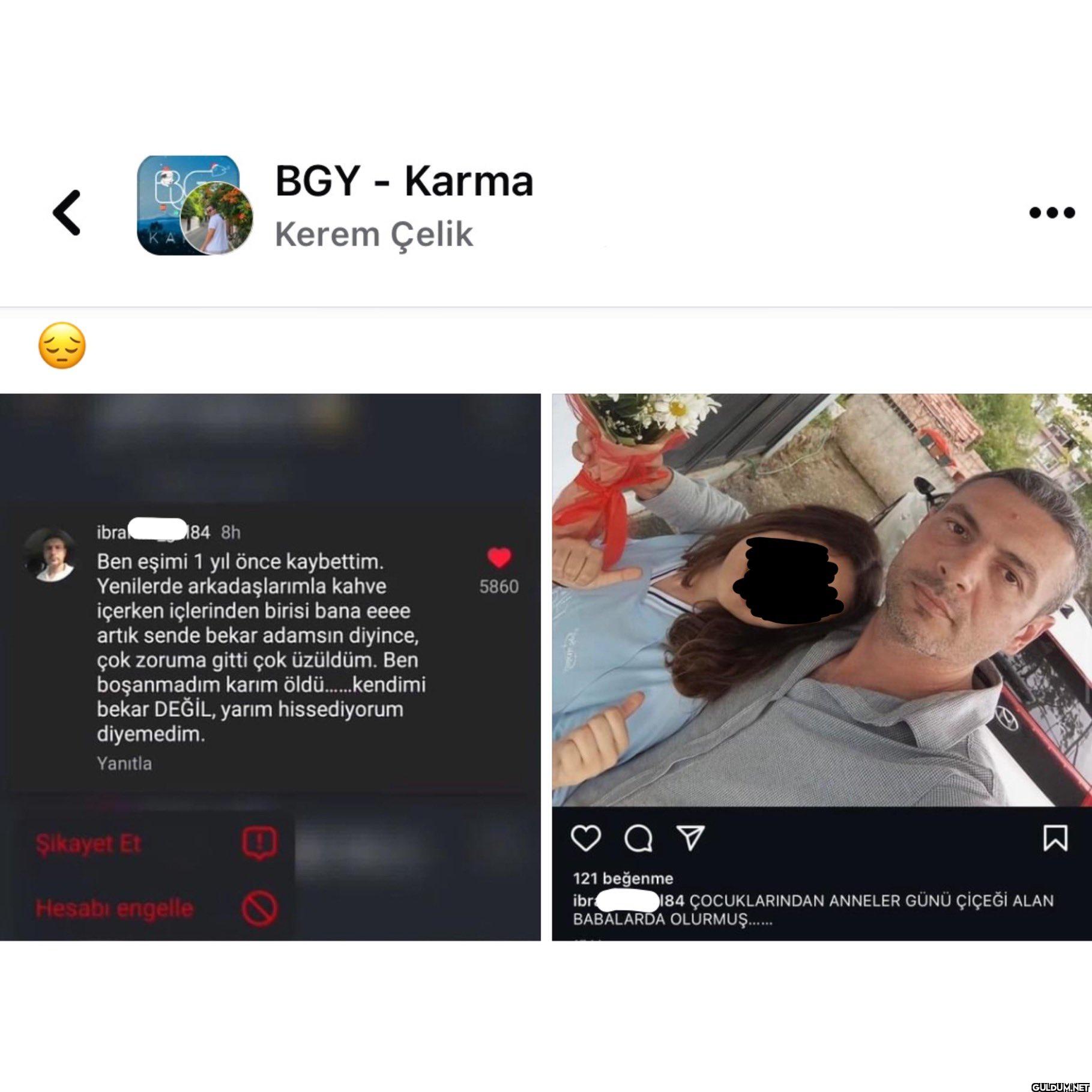 Kendimi bekar değil, yarım...