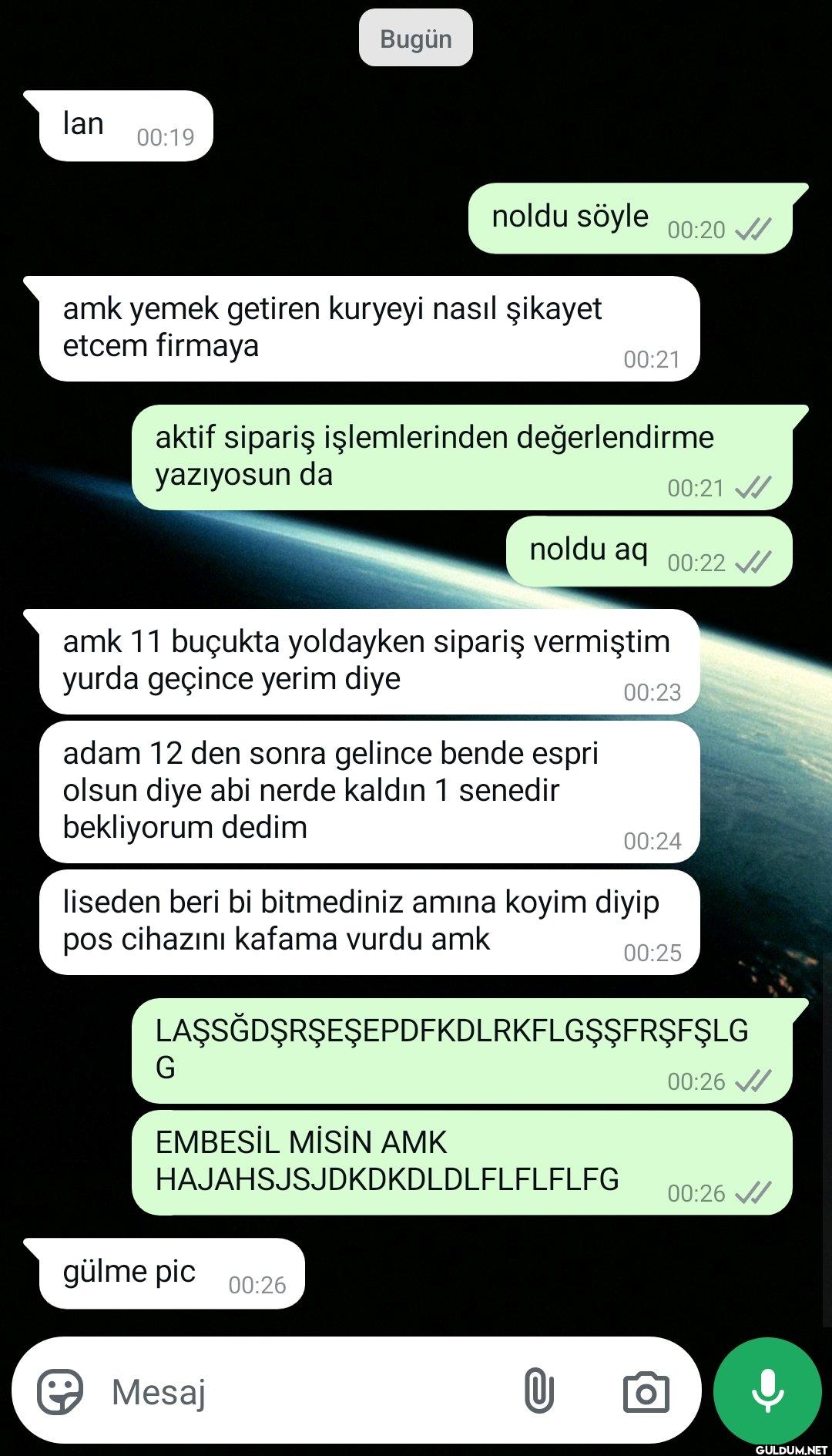 gerizekalı arkadaşımın...