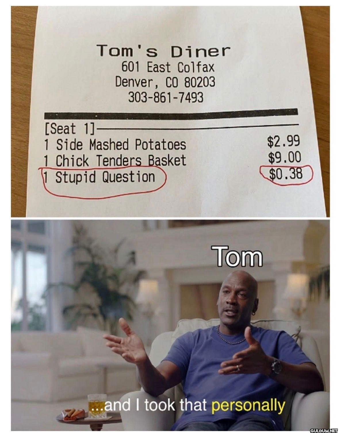 Tom's Diner 601 East...