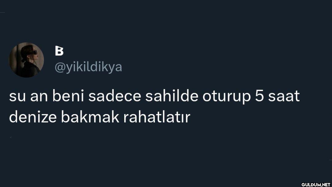 su an beni sadece sahilde...