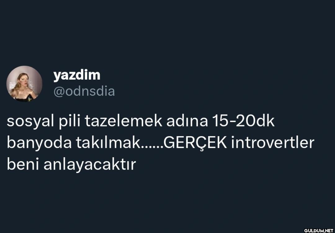 sosyal pili tazelemek...