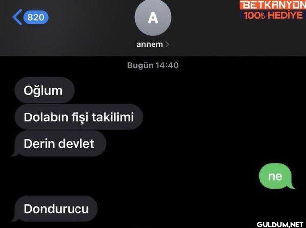 820 A Oğlum annem Bugün...