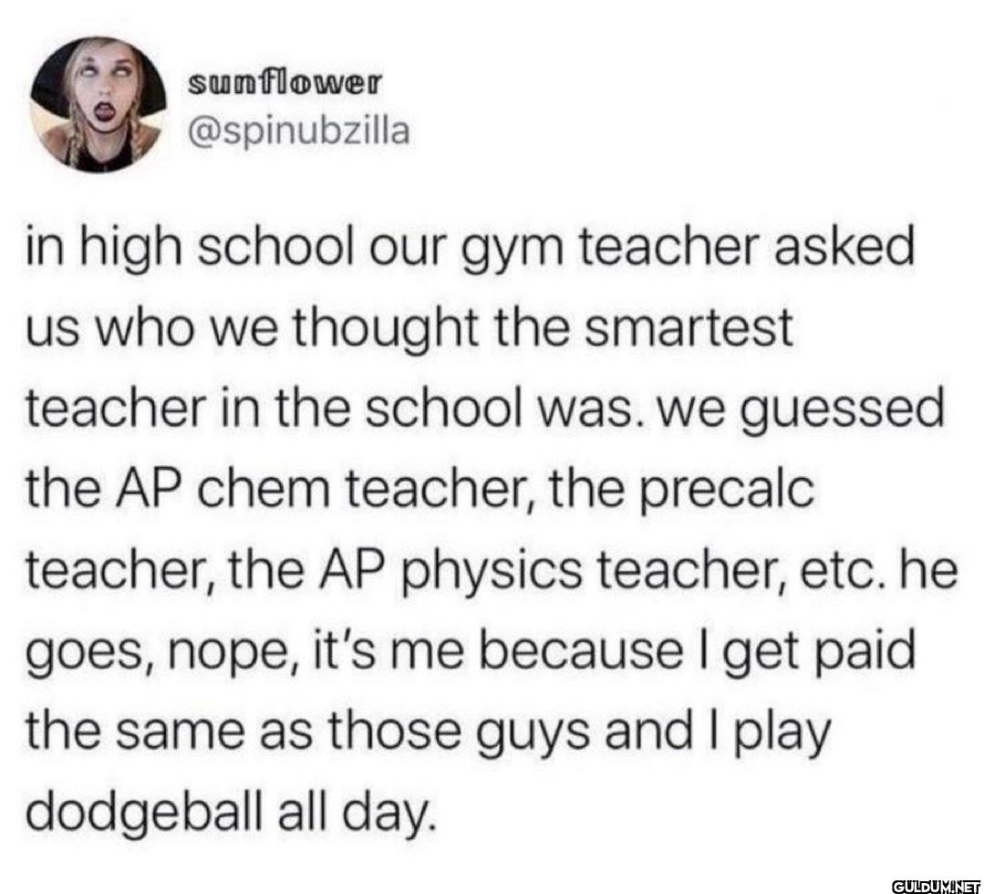 in high school our gym...